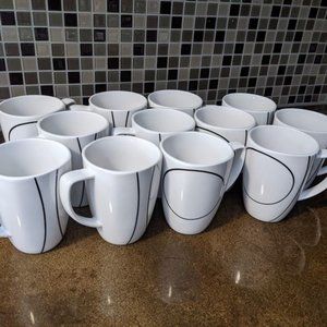 Set of 12 Corelle Coffee Cups